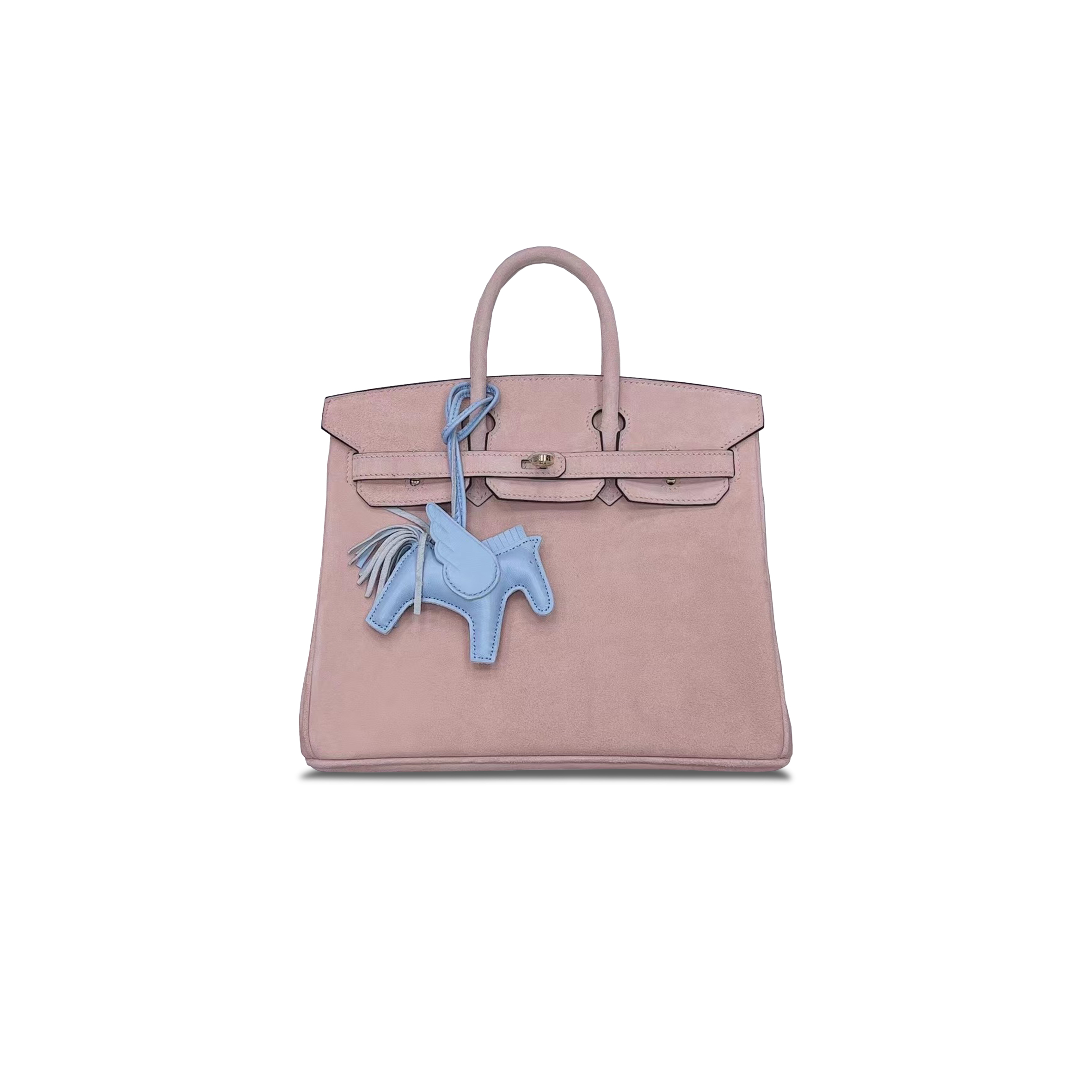 H**mes master birkin 25 chamois nude pink gold buckle h028369cc92 (25*20*13cm)